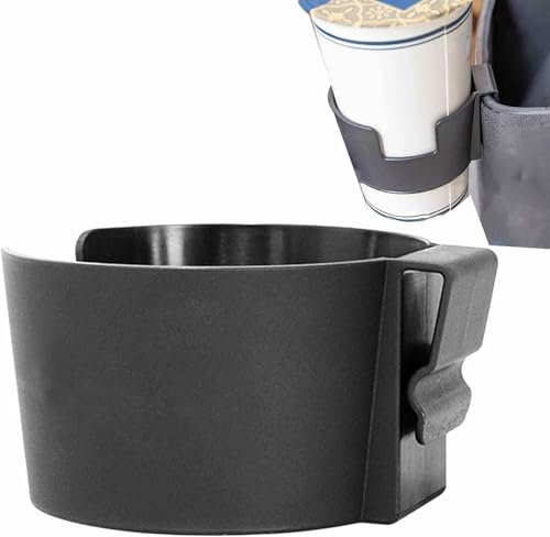 Black Clip On Cup Holder - Vehicle Cup Holders For Drinks - Window For Vehicles, Cup Holders For Coffee Mugs, Water Bottles And Juice Boxes, Car Drink Holders, Stowing and Tidying Accessories