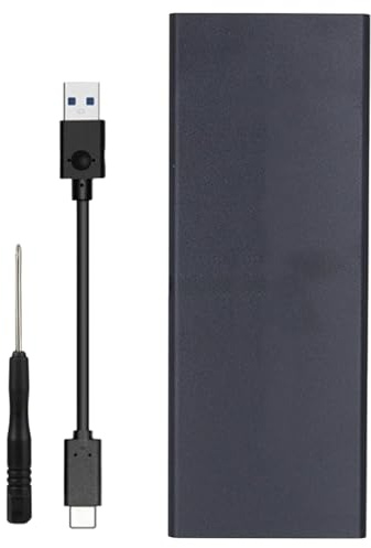 AMISENK Cassa del disco solido di alluminio per la scatola del disco rigido USB 3.2 del taccuino dell'aria migliora il raffreddamento fino a 4TB alloggiamento solido