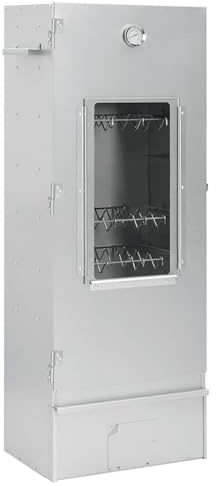 TidyardHorno ahumador astillas Madera Acero galvanizado 44,5x29x110 cm