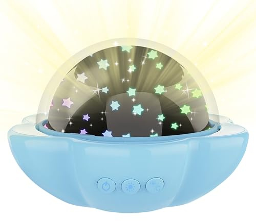 Yuemeuy Luz Proyector Infantil - Luz Nocturna Proyector de Estrellas para Niños,Lámpara LED para Guardería Salón Habitación Infantil