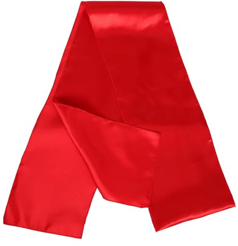 TOYANDONA Cintura in Seta Rossa per Danza da Adulti, Fascia da Cosplay Kung Fu per Spettacoli e Allenamenti, Accessorio Costume Cinese per Feste e Competizioni
