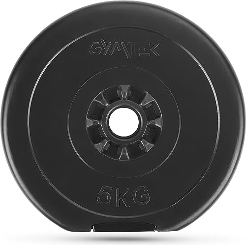 Gymtek® Hantelscheibe, Ø 31,5mm Gewicht - Hantelscheibe, Gussscheiben – Gewichtsscheibe – Hantelscheibe - Fitness Scheiben - Gewichte für Hantel, Langhantel - Hantelgewichte
