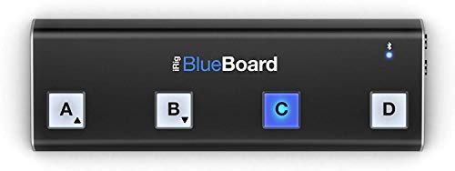 IK Multimedia iRig BlueBoard Bluetooth MIDI Pedalboard Kontroller für Apple iPhone/iPod/iPad und Mac, schwarz