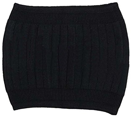 FSSTUD Damen Kaschmir Nierenwärmer Rückenwärmer Elastic Taille Unterstützung Taille Wärmer Taille Beschützer Schwarz