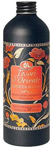 Tesori d Oriente JAPANESE RITUALS Cremebad Tsubaki und Pfingstrosenöl 500 ml