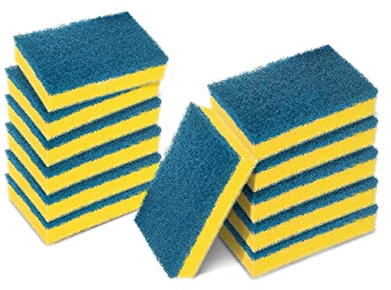 Scotch-Brite Spugna abrasiva antigraffio Delicate, 12 pezzi - ideale per la pulizia quotidiana di piatti, padelle anti-aderenti e vetro