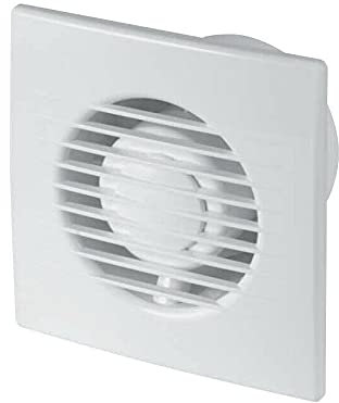 Bathroom Extractor Fan 150mm / Stylish Kitchen Ventilator Duct Air Vent Grille (Standard, Gold)