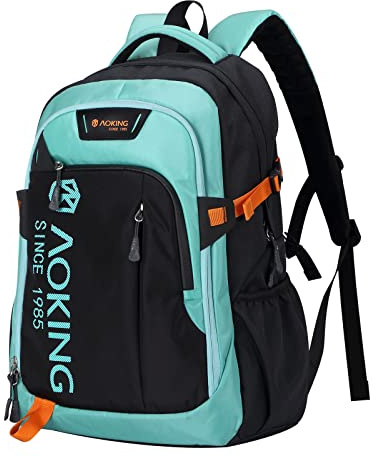 Aoking,SN57605-Serie,Schulrucksack,Stadt- und Business-Rucksack,30 L,für Laptops bis 17 Zoll,wasserdicht,Option (SN57605-7B):elastisches und Federsystem