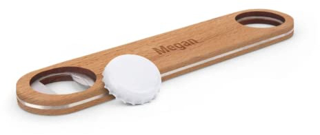 YourSurprise apribottiglie in legno personalizzato – Apribottiglie inciso con nome per amanti della birra