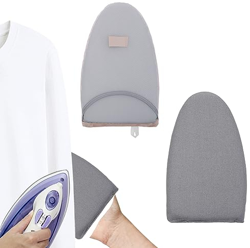 Cobee Gant de Repassage pour Défroisseur de Vêtements - Anti-Vapeur, Imperméable, Résistant à la Chaleur avec Boucle pour Les Doigts (Gris)