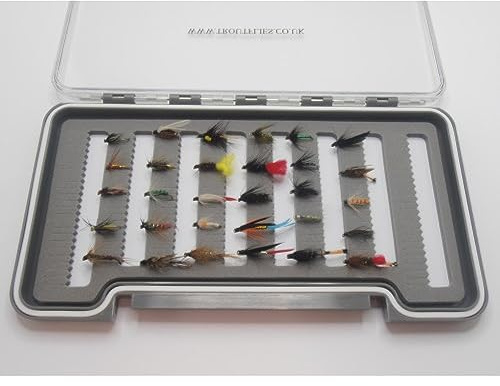 30 Barbless Wet Box Set Trout Flies, variety of patterns, Fishing Flies, wet fly, For Fly Fishing