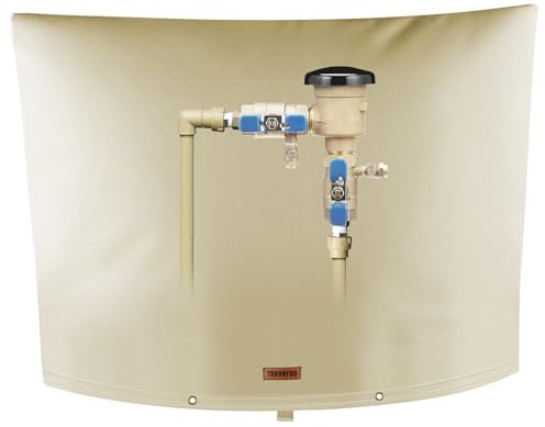 TOHONFOO Rückflussverhinderer-Rohrisolierungsabdeckung (-15 °C) – Bewässerungssprinklerventil, isolierte Tasche – Wasserbrunnenpumpenabdeckung – stabile 5 Schichten für Winterfrostschutz, 96,5 cm B x