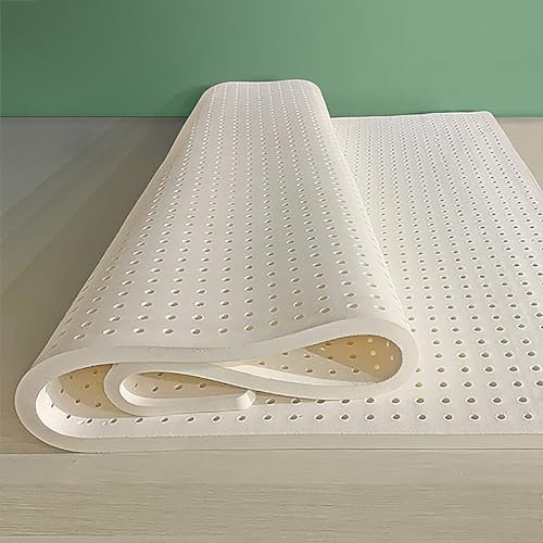 NaKeah 1 Zoll weich 100% natürlicher Premium Latex Matratze Toper Queen für Druck Relief Hotel Premium Futon Matratze Topper,2.5cm,120x200cm
