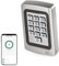 EMOS Gosmart - Tastiera di controllo dell'accesso con lettore RFID integrato e app, serratura con codice Smart Home per porte e cancelli, tastiera impermeabile per schede RFID/chip RFID, controllo