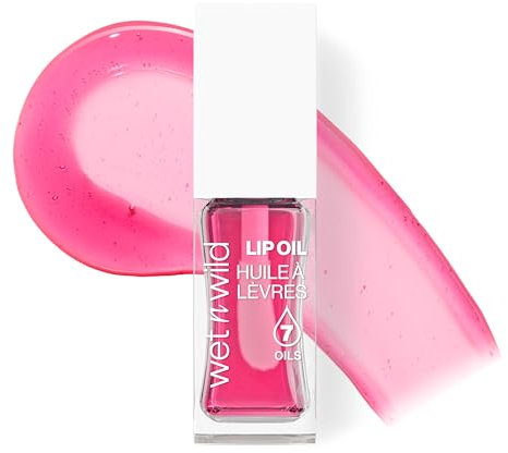 wet n wild Lip Oil, Gloss Labbra Nutriente e Non Appiccicoso Arricchito con 7 Oli Naturali, Formula Leggera e Rimpolpante per un Effetto Lucido Specchiato, Sweet Cherries