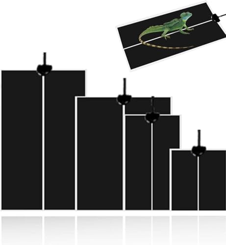Terrarium värmemattor reptil värmematta vattentät säkerhet justerbar vivarium husdjur tank värmare matta dyna med temperaturkontroll passar för reptiler sköldpadda ormar ödla geckospindel sniglar 5 W