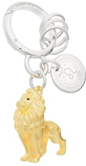 Metalmorphose – Llavero con colgante de signo zodiacal – signo astrológico – Regalo para hombre, mujer y niño, dorado, talla única, León
