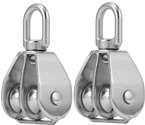 GLEAVI Doppelter Flaschenzug Gewinde Aus Edelstahl 304 Zum Heben Von Seilen Marine- Und Industrie-takelage