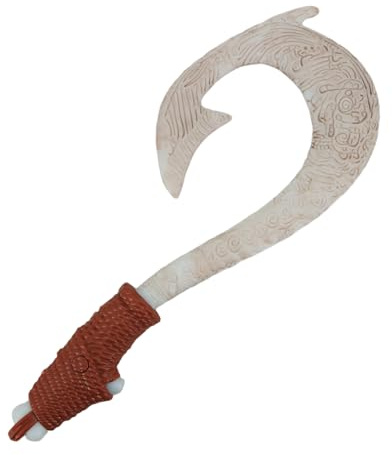 AYYOHON Maui Hook Ocean Adventure Maui Weapon Cosplay Maui Fish Hook Ocean Theme Costume Halloween Cosplay Prop