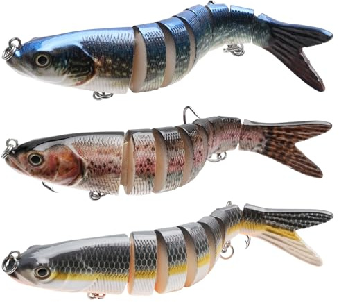 APIELE Kunstköder, Angelköder, Fischköder, Wobbler Hecht Köder, für Zander Barsch Forellen Swimbait, Süßwasser Salzwasser Angelausrüstung Angeln Geschenk
