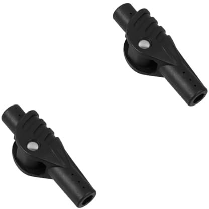 Sosoport 2 Stück Campingzubehör für Zeltcamping zeltstangen verbindungsstücke Zeltstangenverbinder Ersatzteile für Zelte Tasche für Zeltstangen Camping zubehör Zeltstützstangenadapter Black
