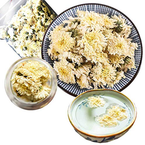 Té De Hierbas Chino Tee Blanco Ju Refrescante Y Aromático Tea Floreciente Sin Aditivos Tea Verde Natural Perfumado Que Nutre El Hígado Y Mejora La Vista Té De Flores Para Combatir El Calor (100g)