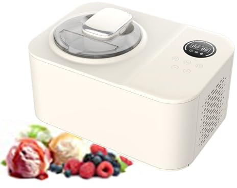 Gelatiera Completamente Automatica Da 1,2 L Per La Casa - 3 Modalità Disponibili, Timer Regolabile, Prepara 12-16 Porzioni, Facile Da Pulire E Macchina Per Dessert Fai Da Te Per Bambini ,Light green