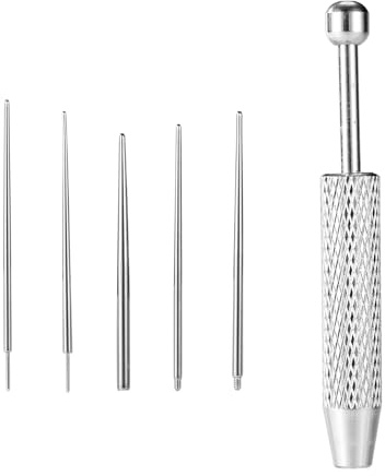 Lyreh Piercingkona Kulgreppverktyg för Smyckebyte, Rostfritt Stål Diamantklopincetter Juvelerare 16G 18G Platt Baksida Gänglös Insättningsstift för Öron Näsa Läpp