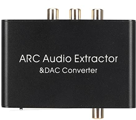 Cuifati Extracteur de Son HDMI Arc, Convertisseur Audio Numérique vers Analogique 192 KHz, Coaxial Optique/SPDIF et HDMI Arc vers Coaxial Optique/SPDIF et Stéréo LR 3,5 Mm