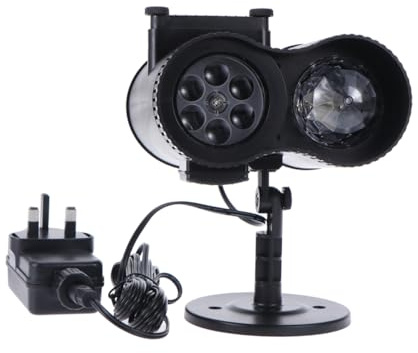 HOMSFOU Binocular Projector Lamp for Halloween Outdoor Decoration Patterns for Christmas and Garden Projection Featuring Halloween Lights Projector Functionality