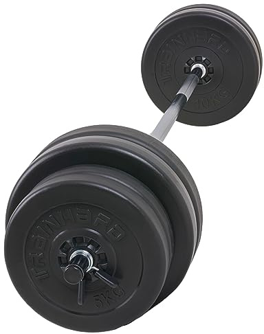 25kg - 110kg Hantelset Hantel Set Langhantel Hantelstange mit Gewichten Hantelscheiben