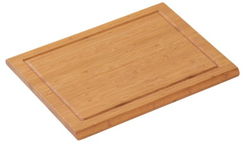 KESPER 58101 Tranchierbrett aus FSC-zertifiziertem Bambus, 38 x 28 x 1.8 cm, Braun