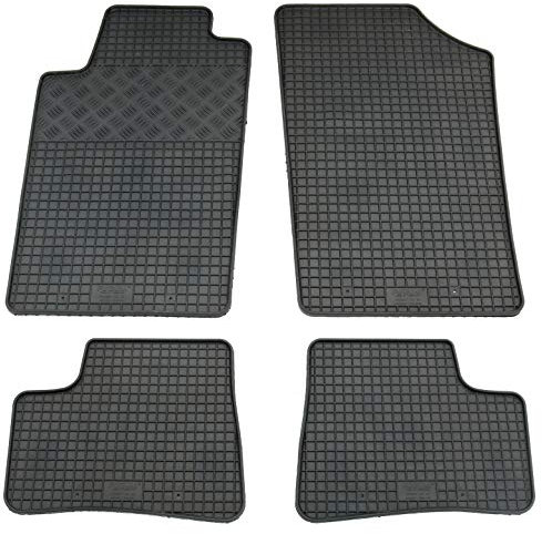 Gummi Fußmatten Set, 4teilig, Gummifußmatten Gummimatten Matten