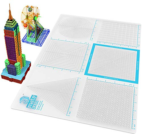 3Dmate 3D-Stiftmatte Mehrzweck-Silizium-3D-Designmatte für den 3D-Druckstift mit Zeichenvorlagen und Schablonen - 18x 12