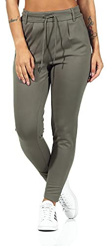 ONLY Damen Onlpoptrash Life Easy Col Pant PNT Noos Regular Fit Hose Mit Kordelzugverschluss Für Lounge Und Freizeit, Bungee Cord,XL / 34L