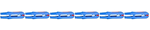 WEICON TOOLS Multi-Stripper No.400 - Juego de 6 tiras para despelar y pelar cables y escaleras, color azul y rojo, 155 mm