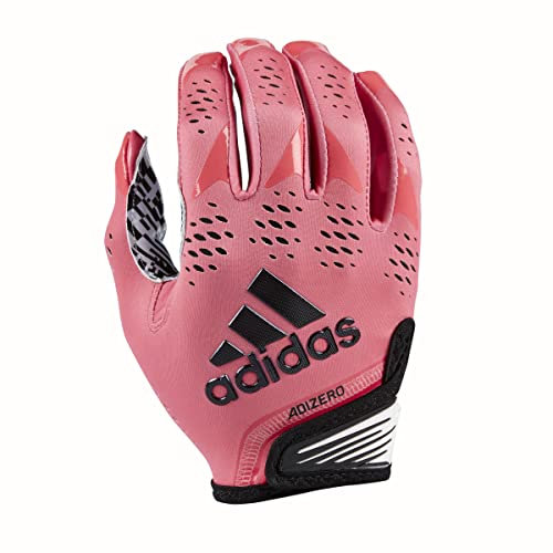 adidas Adizero 12 Recoded Football Receiver Gloves, Pink, Large