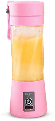MXXHFC Mini Centrifugeuse Portable Multi-Fonction USB Recharge Jus Coupe Fruit Électrique Jus Mélange Tasse Centrifugeuse (Couleur : Violet) (Rose)