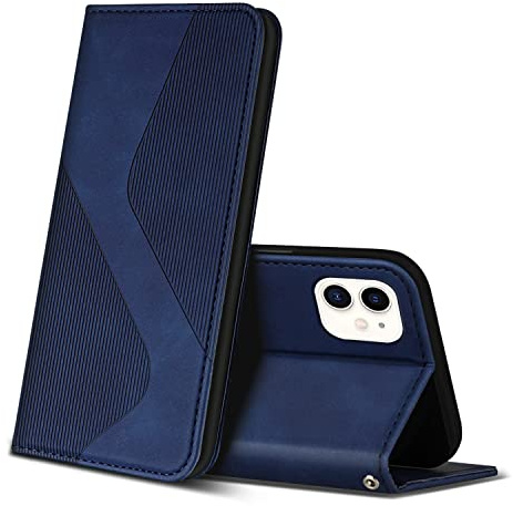 ZONNAVI Cover per iPhone 11, Flip Custodia Pelle PU con [Slot Cart] [Supporto Stand] [Magnetica], Cover a Libro Portafoglio per iPhone 11 (Blu)