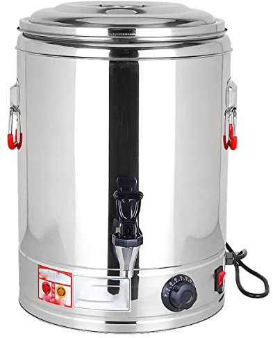 Marmite à Vin Chaud avec Thermostat 30-110 ° C, Chaudière et Distributeur d'eau Chaude, Pour Brassage/Buffet/Commercial,49l