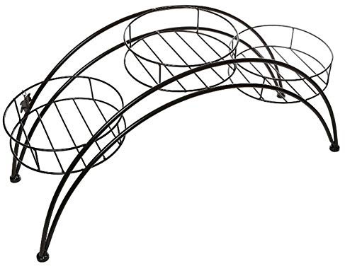 FLBT Blumentopfhalter Blumenständer Bogen Pflanzenständer Blumentopfregal Standregal Pflanzenregale Blumentisch Outdoor Indoor Wohnzimmer Balkon Blumenständer (Color : White)