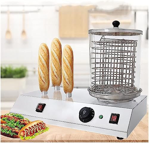 Machine Hot Dog Rouleau Machine À Saucisses Électronique ， Parfait for Les Saucisses De Petit-déjeuner, Les NEMS Et Les Fêtes ， Comprend Une Tige en Aluminium Chauffante ， Équipement De Chauffage for