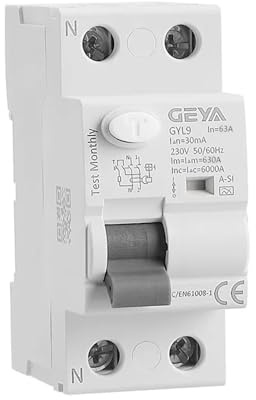 Disyuntor electromagnético súper inmunizado tipo RCD RCCB ELCB A-SI con retardo de tiempo (2P 63A 30mA)
