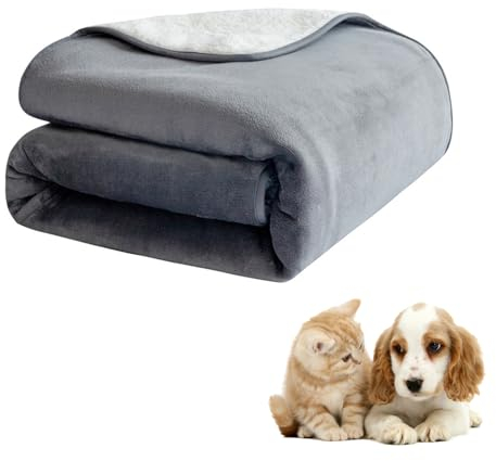Bizcasa Hundedecke Katzendecke Waschbar, Haustier Decke für große und kleine Hunde, Katzen, Haustier Decke, Hundedecke Katzendecken Flauschig, Wasserdichte Hundedecke für Unterwegs,Bed,Sofa (100x75cm)