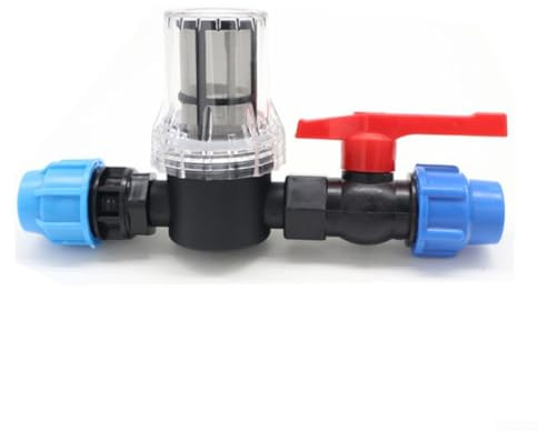 Válvula de filtro IBC, 20 mm/25 mm/32 mm, conector de enchufe rápido, adaptador de riego por goteo para sistemas de riego de jardín (25 mm)