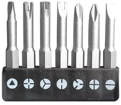 4/5/7/13 Stück Präzisions-Y-U-förmiger Dreieck-Schraubendreher, magnetischer Bit, 6,35 mm Innenkreuz, Dreipunkt-Schraubendreher, Sicherheitsspitze für Bohrmaschine