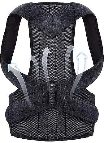 XS-5XL Corrector De Postura De Talla Grande Cinturón Ajustable De Espalda Completa. para Mujeres Y Hombres, Entrenador De Postura De Clavícula Y Cuello con Soporte Lumbar(5XL)