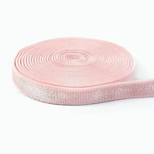 Bandas elásticas de 6 mm para ropa interior, tirantes de sujetador, cintas de goma, decoración de prendas, accesorios de costura DIY - EB041 - Rosa - 6 mm - 5 metros