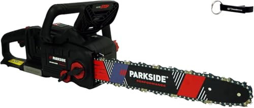 HEADNMORE® Bundle - PARKSIDE PERFORMANCE® 40 V tronçonneuse sans fil PPKSA 40-Li B2 (sans batterie) + porte-clés