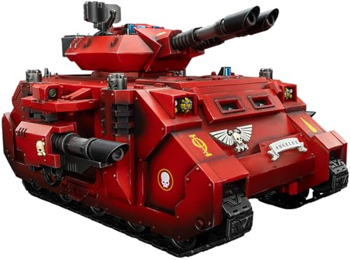 JOYTOY Warhammer 40k Blood Angels, JT01499 Blood Angels Predator Annihilator with Twin Lascannons 1/18 Action Figur Collection Model Kit